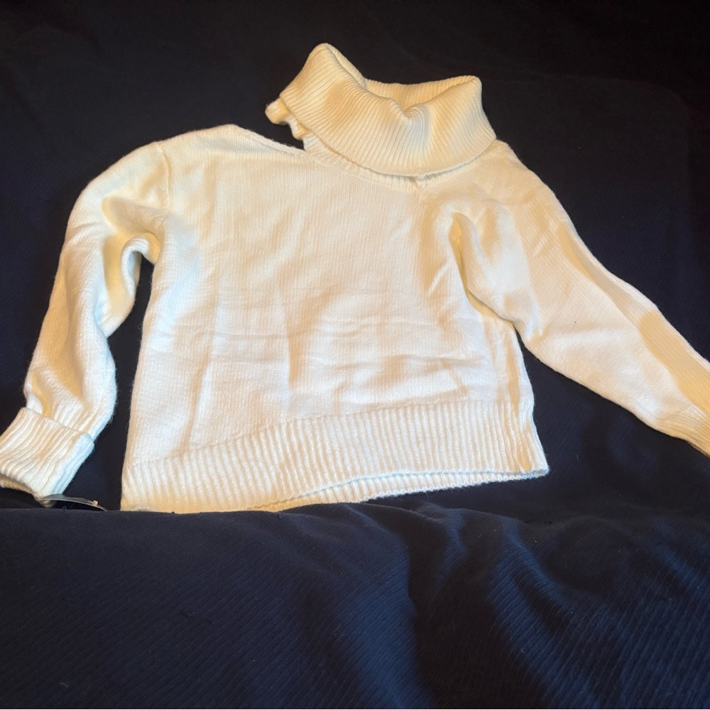 Venti6 Ivory Turtleneck Sweater